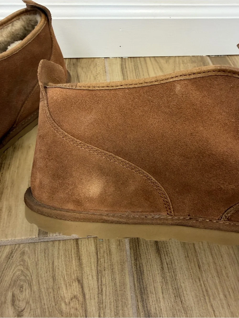 UGG Men's Chestnut Maksim Suede Fully Lined Chukka Ankle Boots Size 15